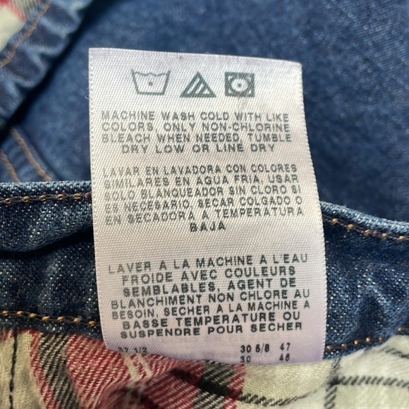 Cabela's Flannel Lined Straight Leg Jeans Women's Size 14 Short Cotton Zip Fly - Picture 16 of 16